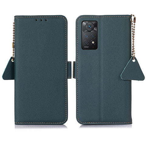 Funda de Cuero Cartera con Soporte Carcasa B04H para Xiaomi Redmi Note 12 Pro 4G Verde