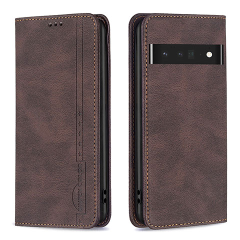 Funda de Cuero Cartera con Soporte Carcasa B05F para Google Pixel 7 Pro 5G Marron