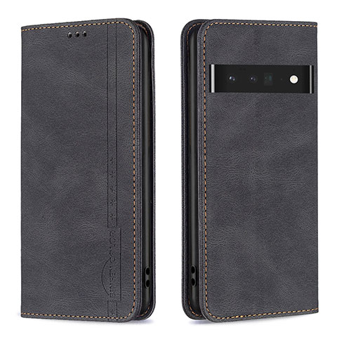 Funda de Cuero Cartera con Soporte Carcasa B05F para Google Pixel 7 Pro 5G Negro