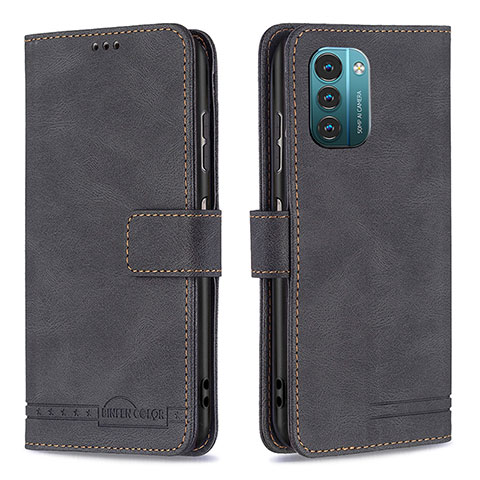 Funda de Cuero Cartera con Soporte Carcasa B05F para Nokia G11 Negro