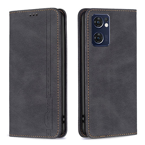 Funda de Cuero Cartera con Soporte Carcasa B05F para OnePlus Nord CE 2 5G Negro