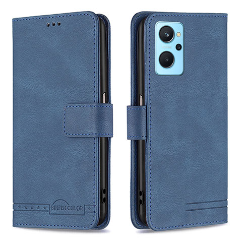 Funda de Cuero Cartera con Soporte Carcasa B05F para Oppo K10 4G Azul