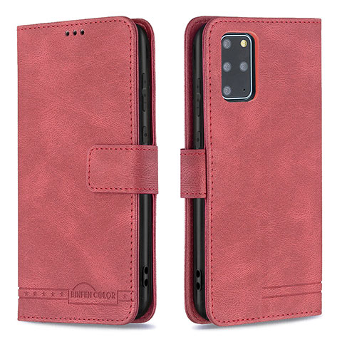 Funda de Cuero Cartera con Soporte Carcasa B05F para Samsung Galaxy S20 Plus Rojo