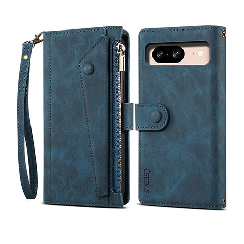 Funda de Cuero Cartera con Soporte Carcasa B05S para Google Pixel 8 5G Azul