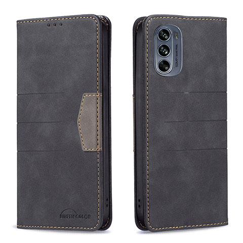 Funda de Cuero Cartera con Soporte Carcasa B06F para Motorola Moto G62 5G Negro