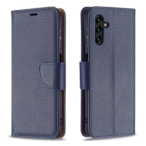 Funda de Cuero Cartera con Soporte Carcasa B06F para Samsung Galaxy A04s Azul