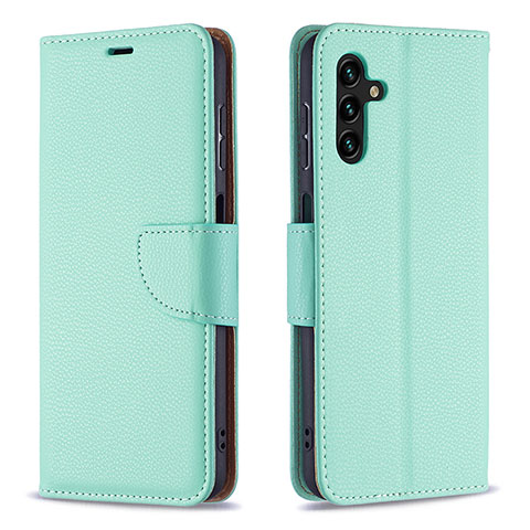 Funda de Cuero Cartera con Soporte Carcasa B06F para Samsung Galaxy A04s Verde