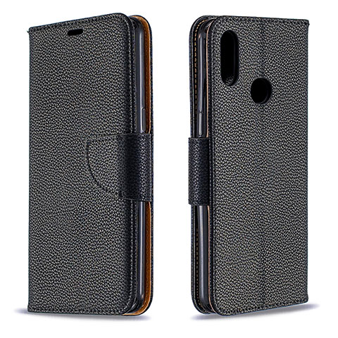 Funda de Cuero Cartera con Soporte Carcasa B06F para Samsung Galaxy A10s Negro