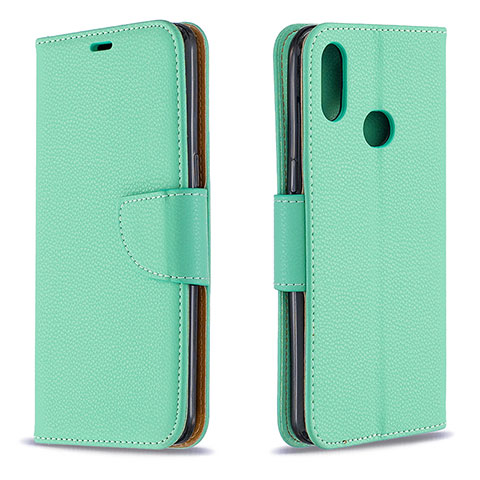 Funda de Cuero Cartera con Soporte Carcasa B06F para Samsung Galaxy A10s Verde