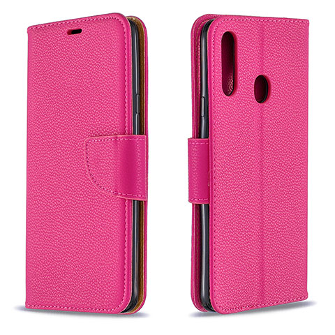 Funda de Cuero Cartera con Soporte Carcasa B06F para Samsung Galaxy A20s Rosa Roja