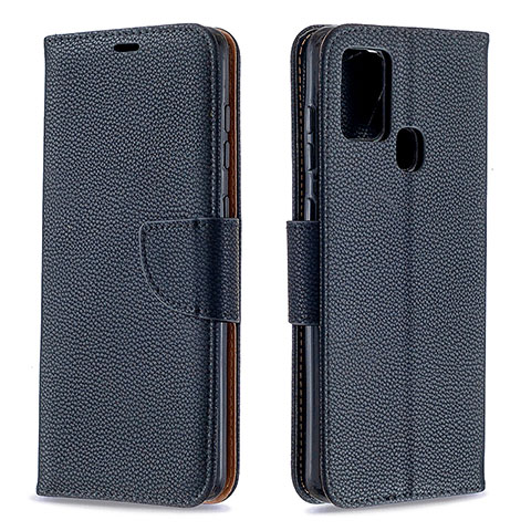 Funda de Cuero Cartera con Soporte Carcasa B06F para Samsung Galaxy A21s Negro