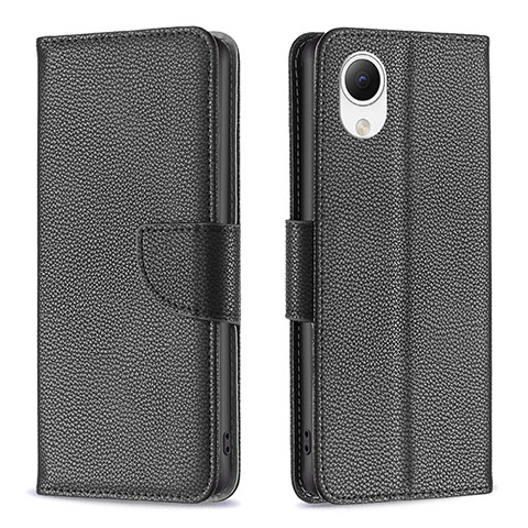 Funda de Cuero Cartera con Soporte Carcasa B06F para Samsung Galaxy A23 5G SC-56C Negro