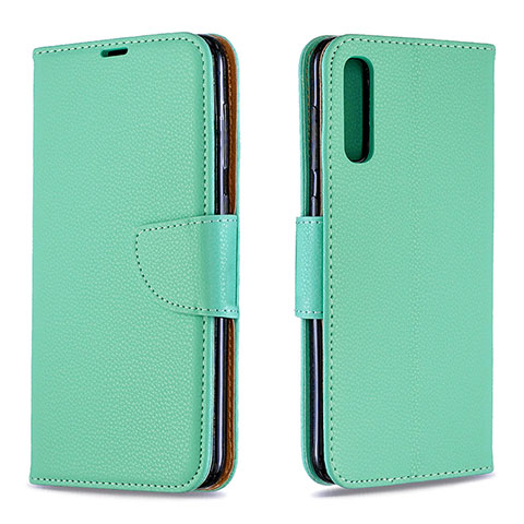 Funda de Cuero Cartera con Soporte Carcasa B06F para Samsung Galaxy A30S Verde