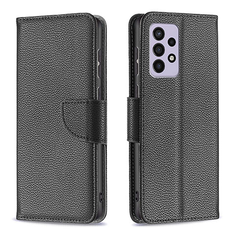 Funda de Cuero Cartera con Soporte Carcasa B06F para Samsung Galaxy A33 5G Negro