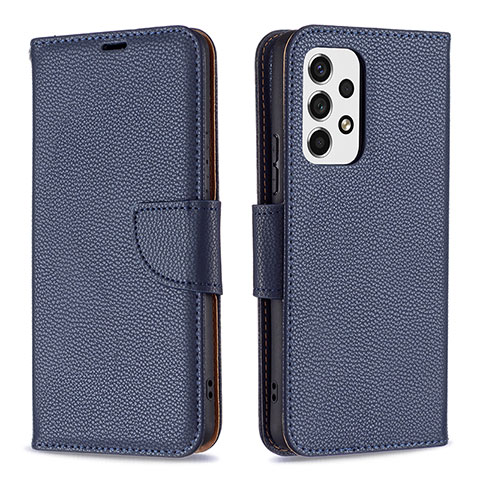 Funda de Cuero Cartera con Soporte Carcasa B06F para Samsung Galaxy A53 5G Azul