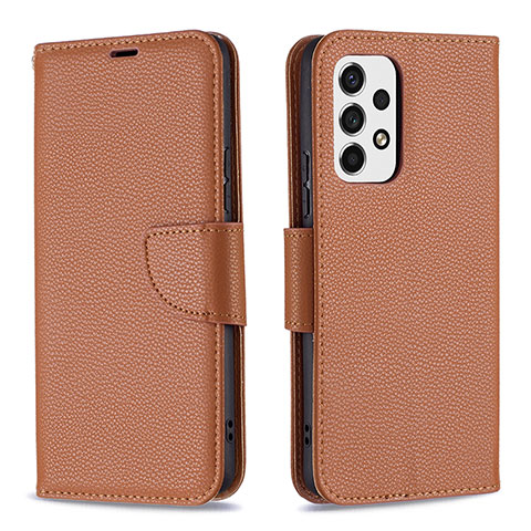 Funda de Cuero Cartera con Soporte Carcasa B06F para Samsung Galaxy A53 5G Marron