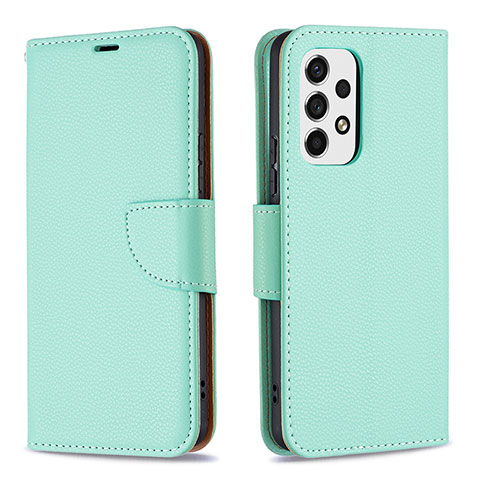 Funda de Cuero Cartera con Soporte Carcasa B06F para Samsung Galaxy A53 5G Verde