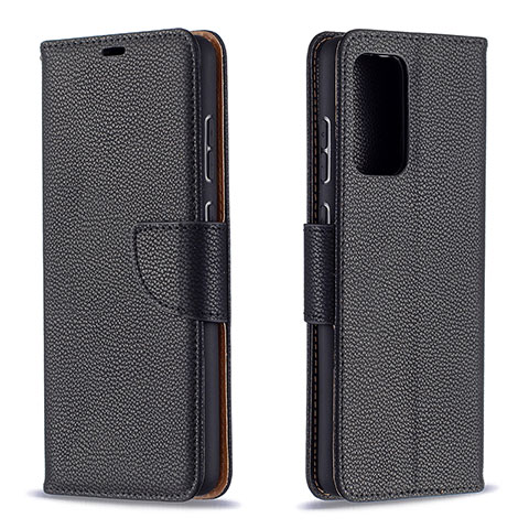 Funda de Cuero Cartera con Soporte Carcasa B06F para Samsung Galaxy A72 5G Negro