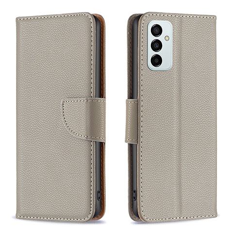 Funda de Cuero Cartera con Soporte Carcasa B06F para Samsung Galaxy F23 5G Gris