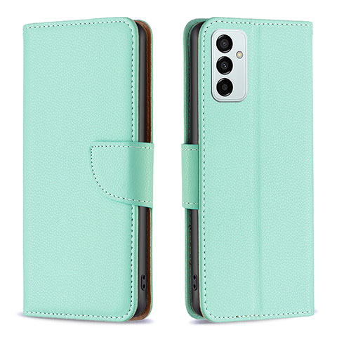 Funda de Cuero Cartera con Soporte Carcasa B06F para Samsung Galaxy F23 5G Verde