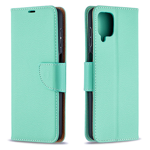 Funda de Cuero Cartera con Soporte Carcasa B06F para Samsung Galaxy M12 Verde