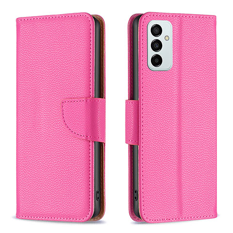 Funda de Cuero Cartera con Soporte Carcasa B06F para Samsung Galaxy M23 5G Rosa Roja