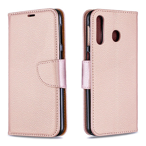 Funda de Cuero Cartera con Soporte Carcasa B06F para Samsung Galaxy M30 Oro Rosa