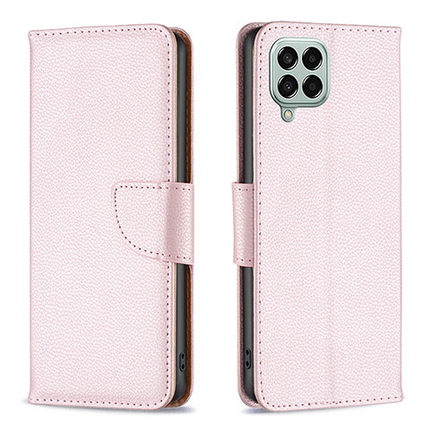 Funda de Cuero Cartera con Soporte Carcasa B06F para Samsung Galaxy M33 5G Oro Rosa