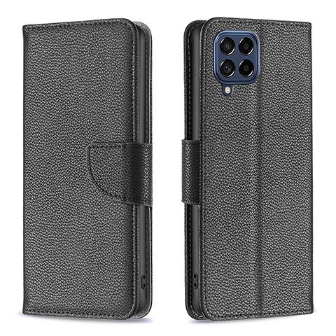 Funda de Cuero Cartera con Soporte Carcasa B06F para Samsung Galaxy M53 5G Negro