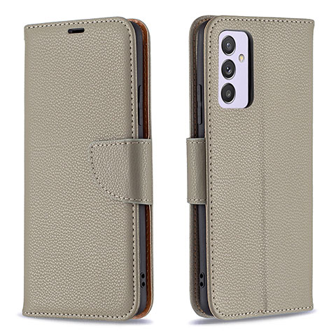 Funda de Cuero Cartera con Soporte Carcasa B06F para Samsung Galaxy M54 5G Gris