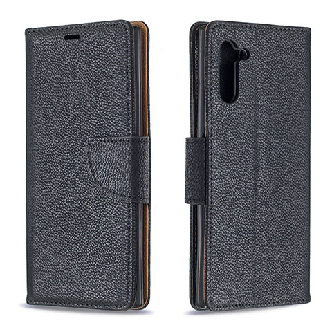 Funda de Cuero Cartera con Soporte Carcasa B06F para Samsung Galaxy Note 10 5G Negro