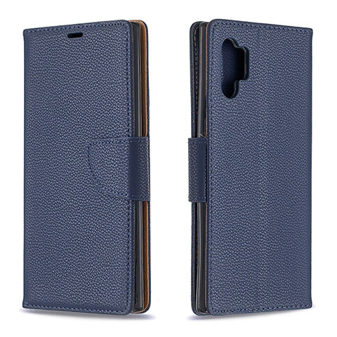 Funda de Cuero Cartera con Soporte Carcasa B06F para Samsung Galaxy Note 10 Plus 5G Azul