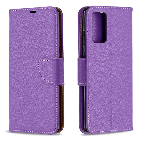 Funda de Cuero Cartera con Soporte Carcasa B06F para Samsung Galaxy Note 20 5G Morado