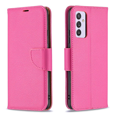 Funda de Cuero Cartera con Soporte Carcasa B06F para Samsung Galaxy Quantum2 5G Rosa Roja