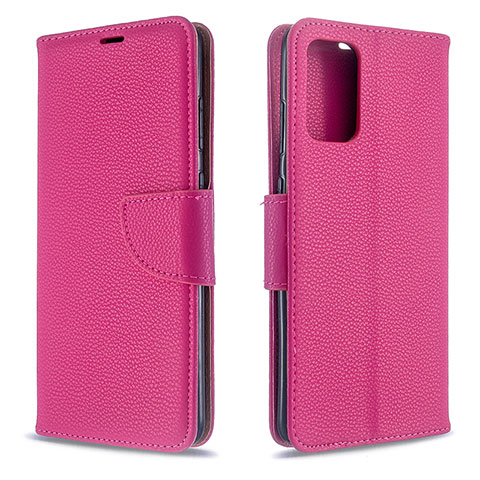 Funda de Cuero Cartera con Soporte Carcasa B06F para Samsung Galaxy S20 5G Rosa Roja