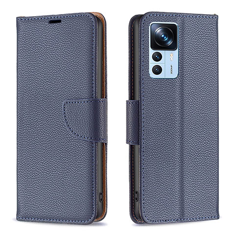 Funda de Cuero Cartera con Soporte Carcasa B06F para Xiaomi Mi 12T 5G Azul