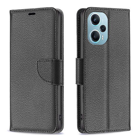 Funda de Cuero Cartera con Soporte Carcasa B06F para Xiaomi Poco F5 5G Negro