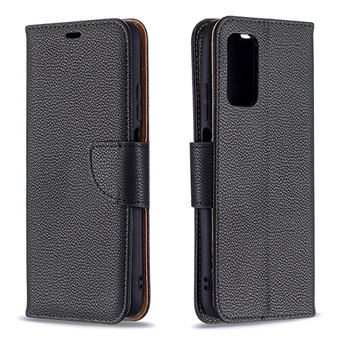 Funda de Cuero Cartera con Soporte Carcasa B06F para Xiaomi Poco M3 Negro