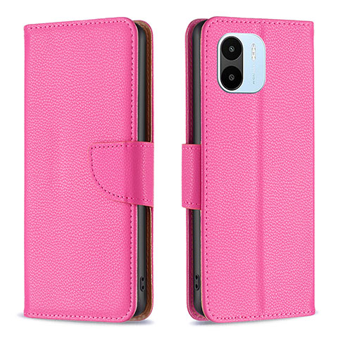 Funda de Cuero Cartera con Soporte Carcasa B06F para Xiaomi Redmi A2 Rosa Roja