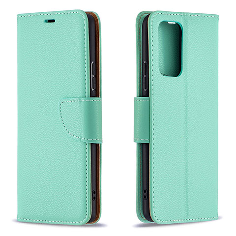 Funda de Cuero Cartera con Soporte Carcasa B06F para Xiaomi Redmi Note 10 Pro 4G Verde