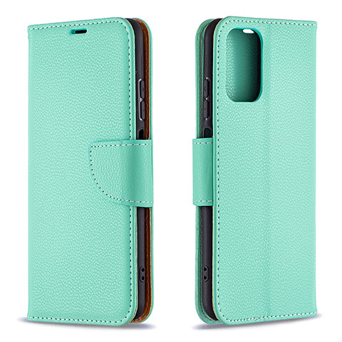 Funda de Cuero Cartera con Soporte Carcasa B06F para Xiaomi Redmi Note 10S 4G Verde