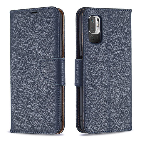 Funda de Cuero Cartera con Soporte Carcasa B06F para Xiaomi Redmi Note 11 SE 5G Azul