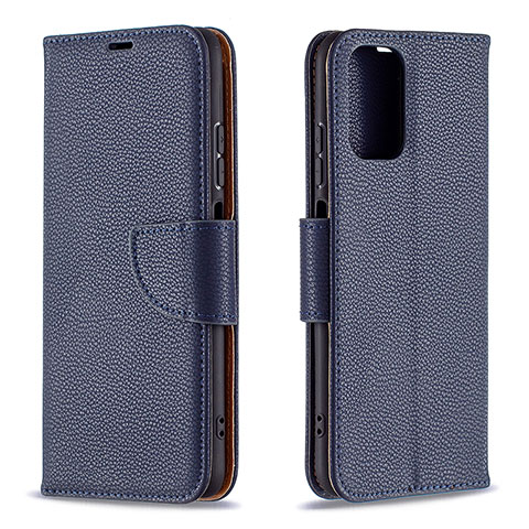 Funda de Cuero Cartera con Soporte Carcasa B06F para Xiaomi Redmi Note 11 SE India 4G Azul