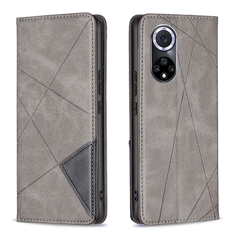 Funda de Cuero Cartera con Soporte Carcasa B07F para Huawei Honor 50 5G Gris