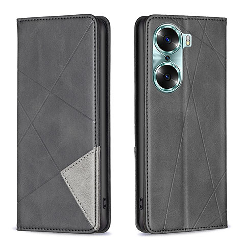 Funda de Cuero Cartera con Soporte Carcasa B07F para Huawei Honor 60 Pro 5G Negro