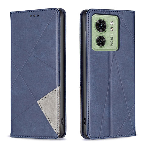 Funda de Cuero Cartera con Soporte Carcasa B07F para Motorola Moto Edge (2023) 5G Azul