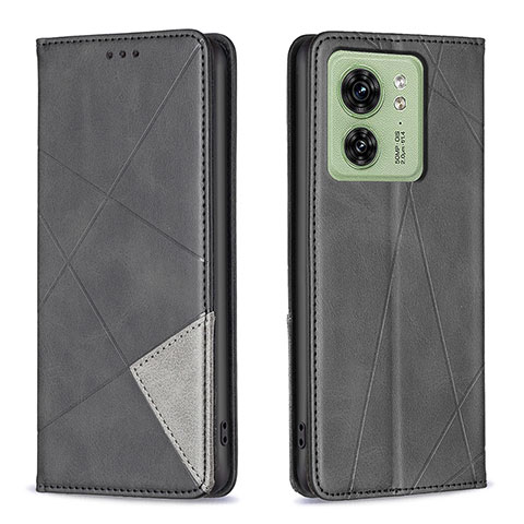 Funda de Cuero Cartera con Soporte Carcasa B07F para Motorola Moto Edge 40 5G Negro