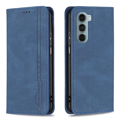 Funda de Cuero Cartera con Soporte Carcasa B07F para Motorola Moto Edge S30 5G Azul