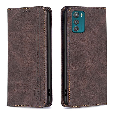 Funda de Cuero Cartera con Soporte Carcasa B07F para Motorola Moto G42 Marron