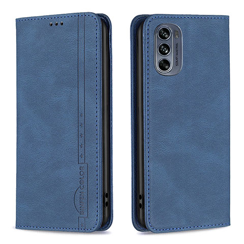 Funda de Cuero Cartera con Soporte Carcasa B07F para Motorola Moto G62 5G Azul